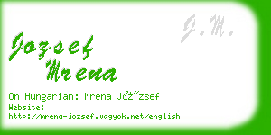 jozsef mrena business card